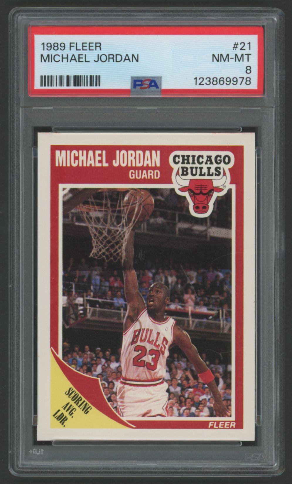Michael Jordan 1989 Fleer #21 (PSA 8) at PristineAuction.com Michael Jordan 1989 Fleer #21 (PSA 8) at PristineAuction.com