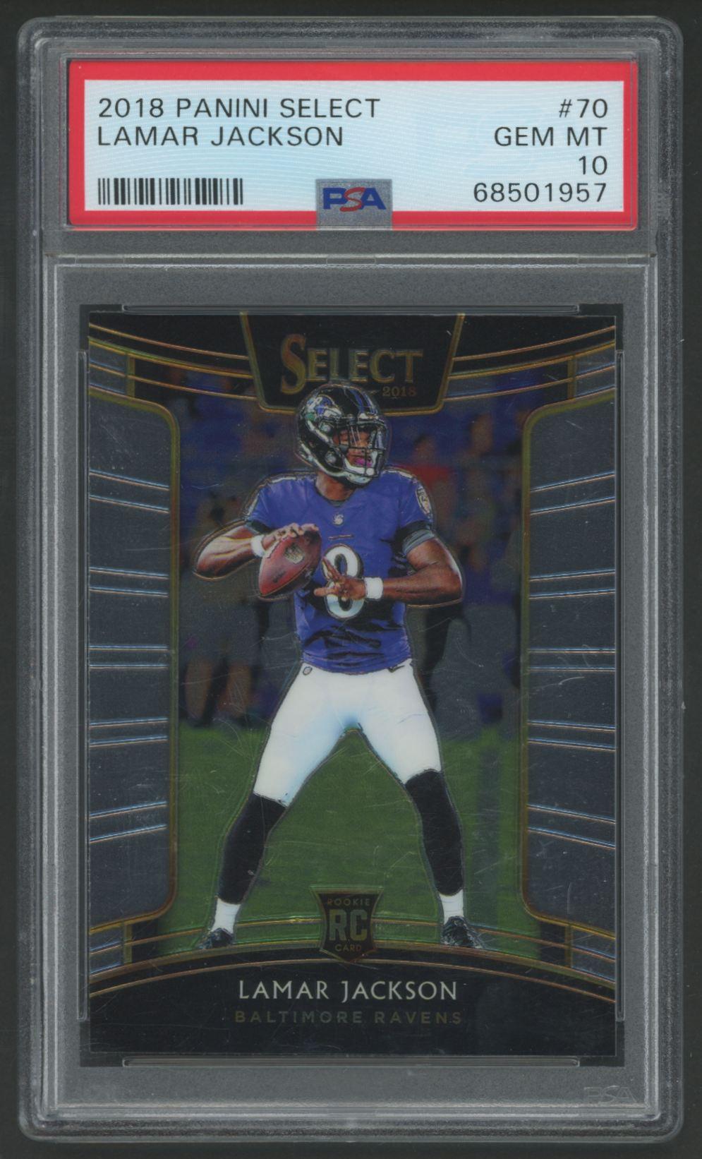 Lamar Jackson 2018 Select #70 RC (PSA 10) at PristineAuction.com Lamar Jackson 2018 Select #70 RC (PSA 10) at PristineAuction.com