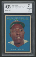 Hank Aaron 1961 Topps MVP #484 (BCCG 7) at PristineAuction.com