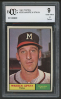 Warren Spahn 1961 Topps #200 (BCCG 9) at PristineAuction.com