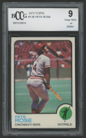Pete Rose 1973 Topps #130 (BCCG 9) at PristineAuction.com