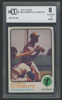 Roberto Clemente 1973 Topps #50 (BCCG 8) at PristineAuction.com