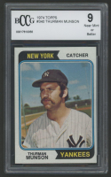 Thurman Munson 1974 Topps #340 (BCCG 9) at PristineAuction.com