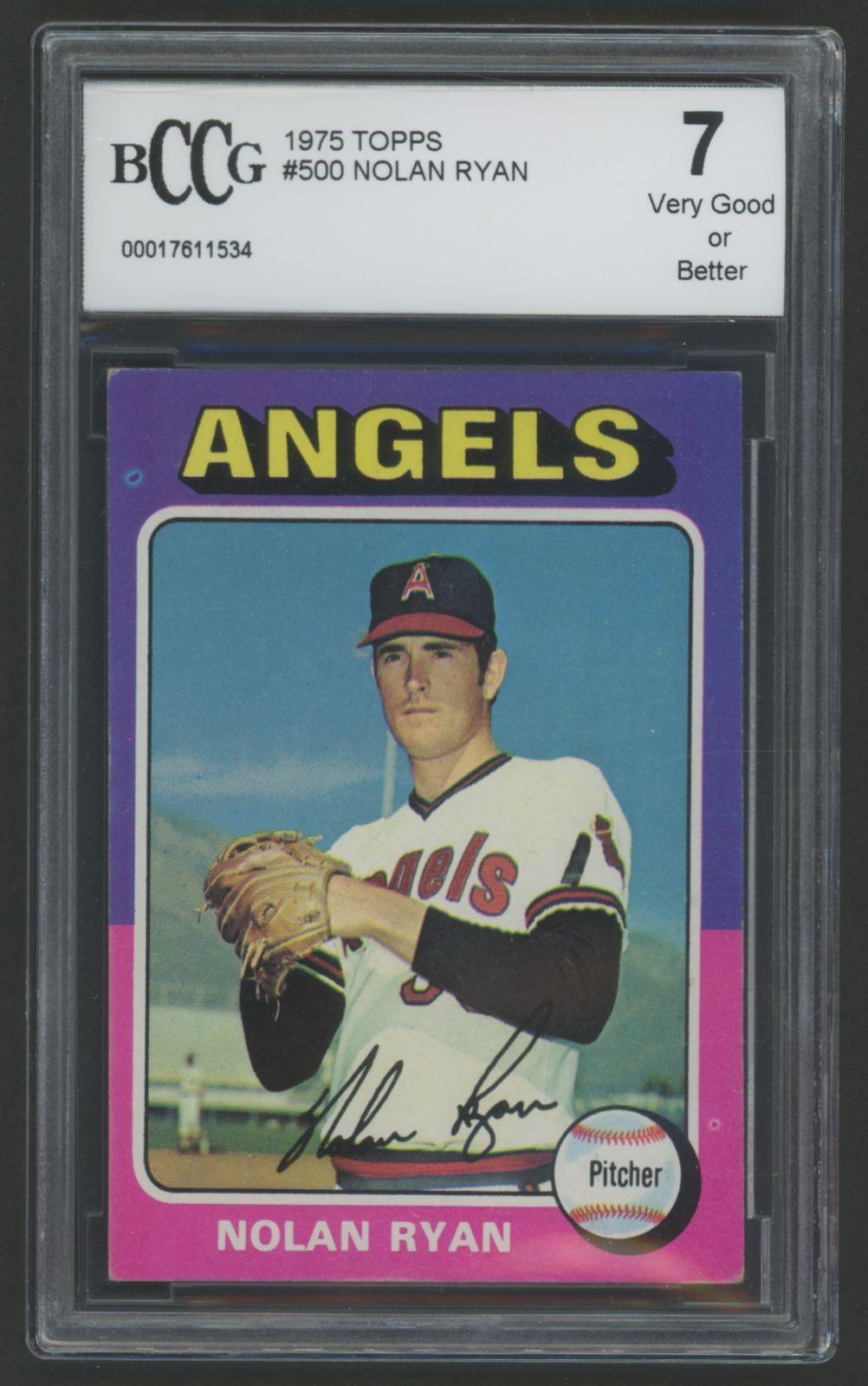 Nolan Ryan 1975 Topps #500 (BCCG 7) at PristineAuction.com Nolan Ryan 1975 Topps #500 (BCCG 7) at PristineAuction.com