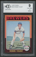 Robin Yount 1975 Topps #223 RC (BCCG 9) at PristineAuction.com