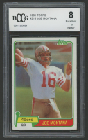 Joe Montana 1981 Topps #216 RC (BCCG 8) at PristineAuction.com