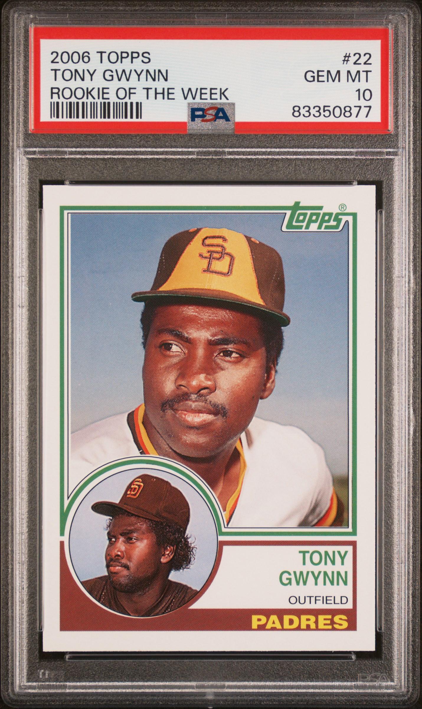 Tony Gwynn 2006 Topps Rookie of the Week #22 (PSA 10) at PristineAuction.com Tony Gwynn 2006 Topps Rookie of the Week #22 (PSA 10) at PristineAuction.com