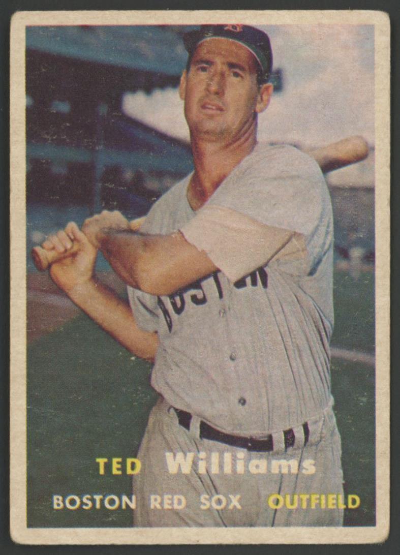 Ted Williams 1957 Topps #1 at PristineAuction.com Ted Williams 1957 Topps #1 at PristineAuction.com