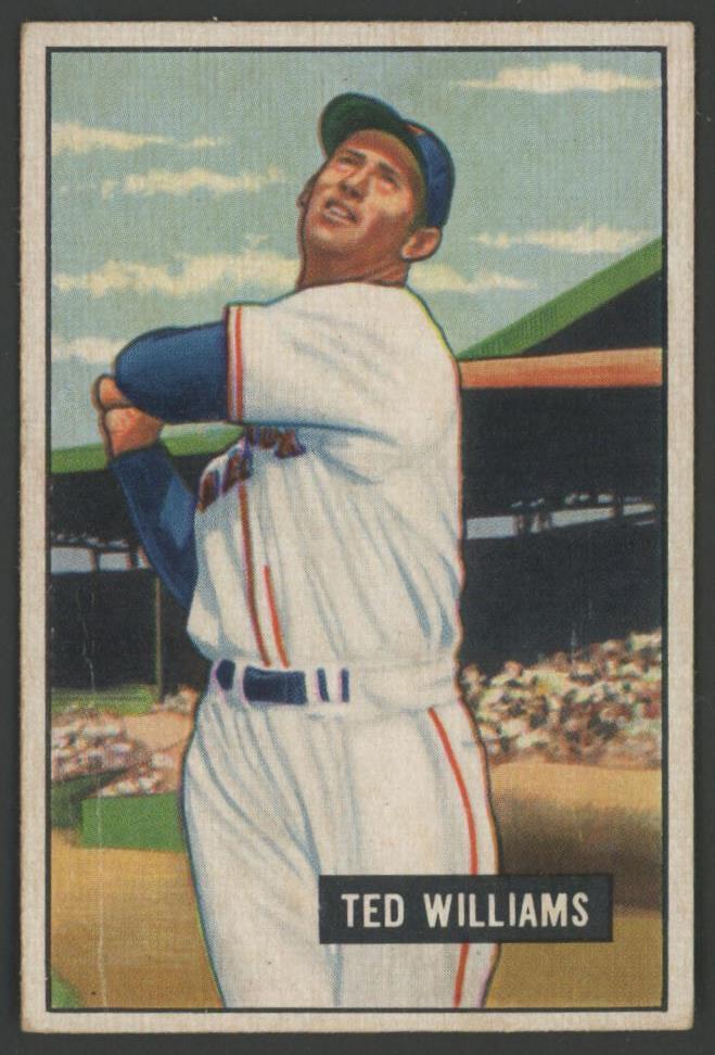 Ted Williams 1951 Bowman #165 at PristineAuction.com Ted Williams 1951 Bowman #165 at PristineAuction.com