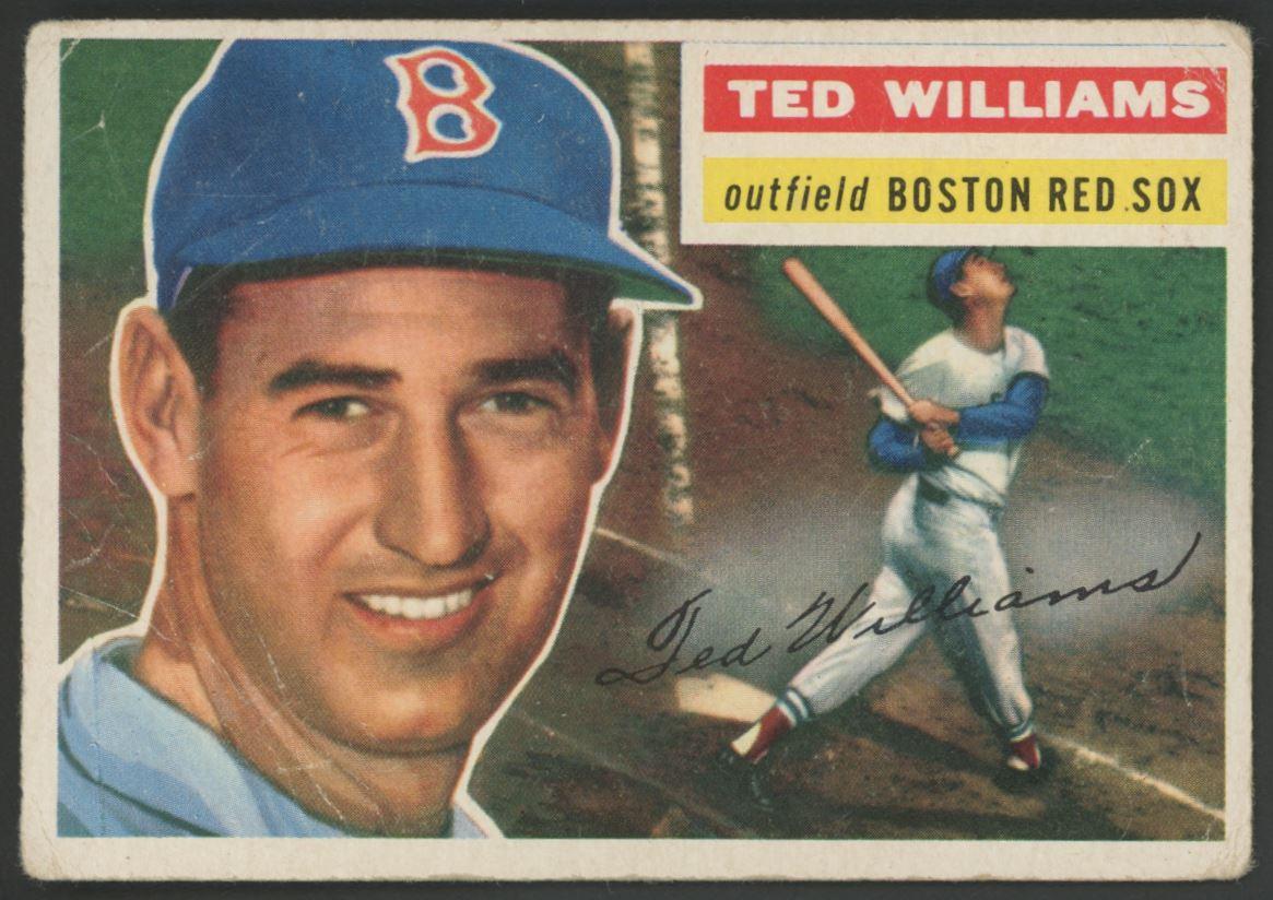 Ted Williams 1956 Topps #5 at PristineAuction.com Ted Williams 1956 Topps #5 at PristineAuction.com
