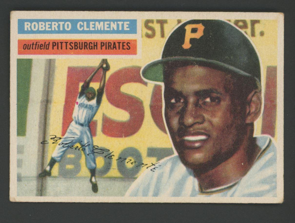 Roberto Clemente 1956 Topps #33 at PristineAuction.com Roberto Clemente 1956 Topps #33 at PristineAuction.com
