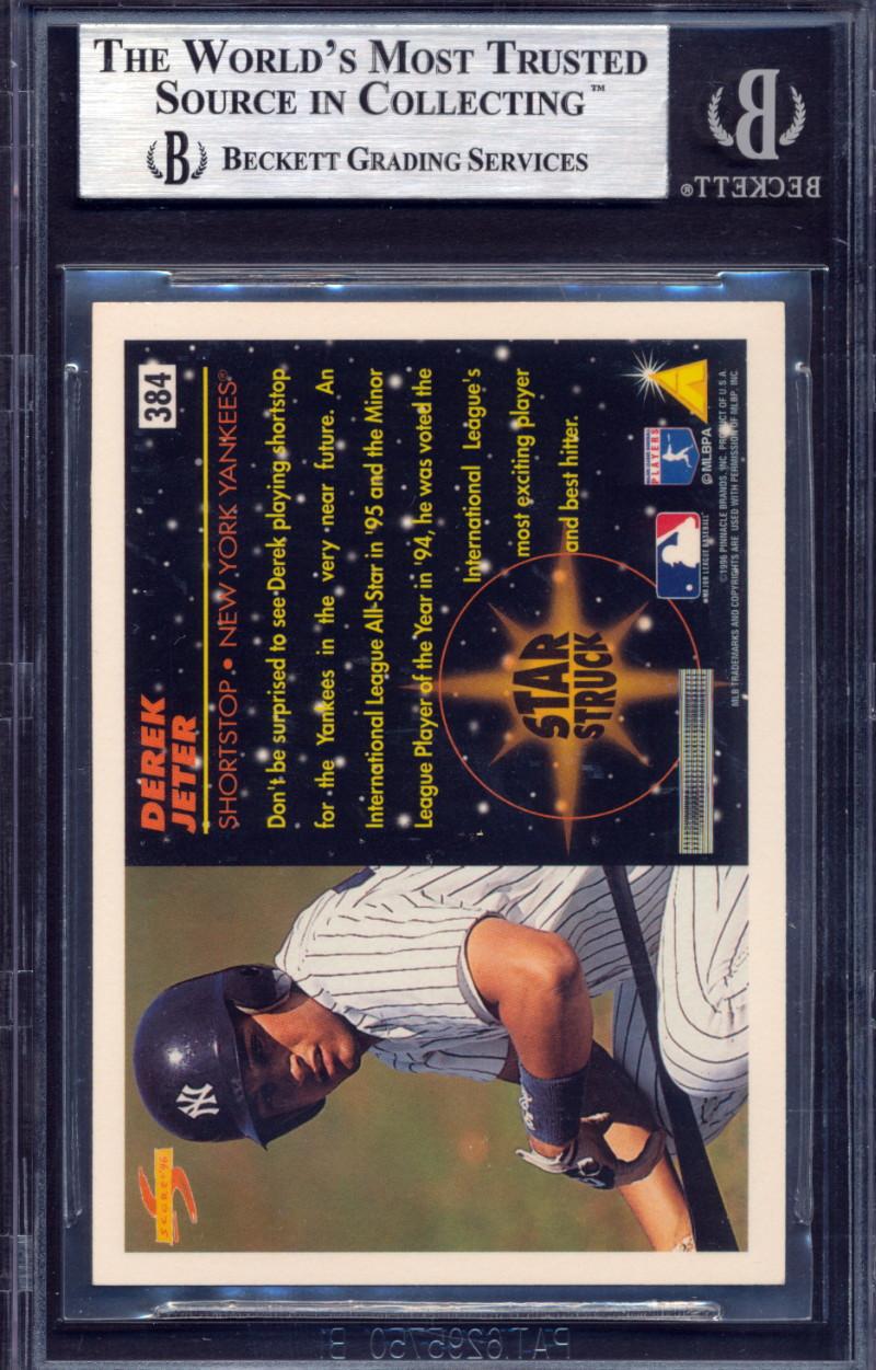 Derek Jeter Signed 1996 Score #384 SS (BGS) at PristineAuction.com Derek Jeter Signed 1996 Score #384 SS (BGS) at PristineAuction.com