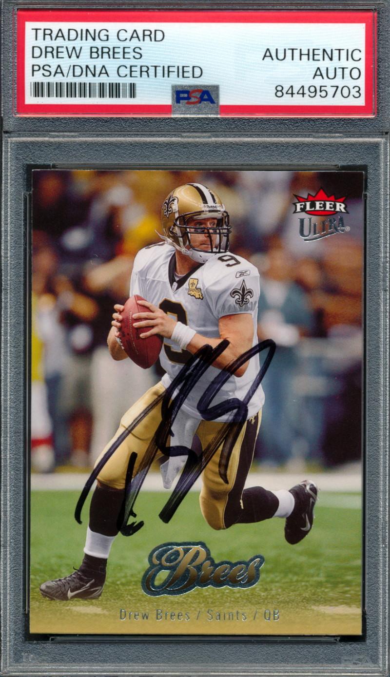 Drew Brees Signed 2007 Ultra #123 (PSA) at PristineAuction.com Drew Brees Signed 2007 Ultra #123 (PSA) at PristineAuction.com