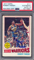 Robert Parish Signed 1977-78 Topps #111 RC (PSA | Autograph Graded 10) at PristineAuction.com