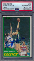 Kevin McHale Signed 1981-82 Topps #E75 RC (PSA | Autograph Graded 10) at PristineAuction.com