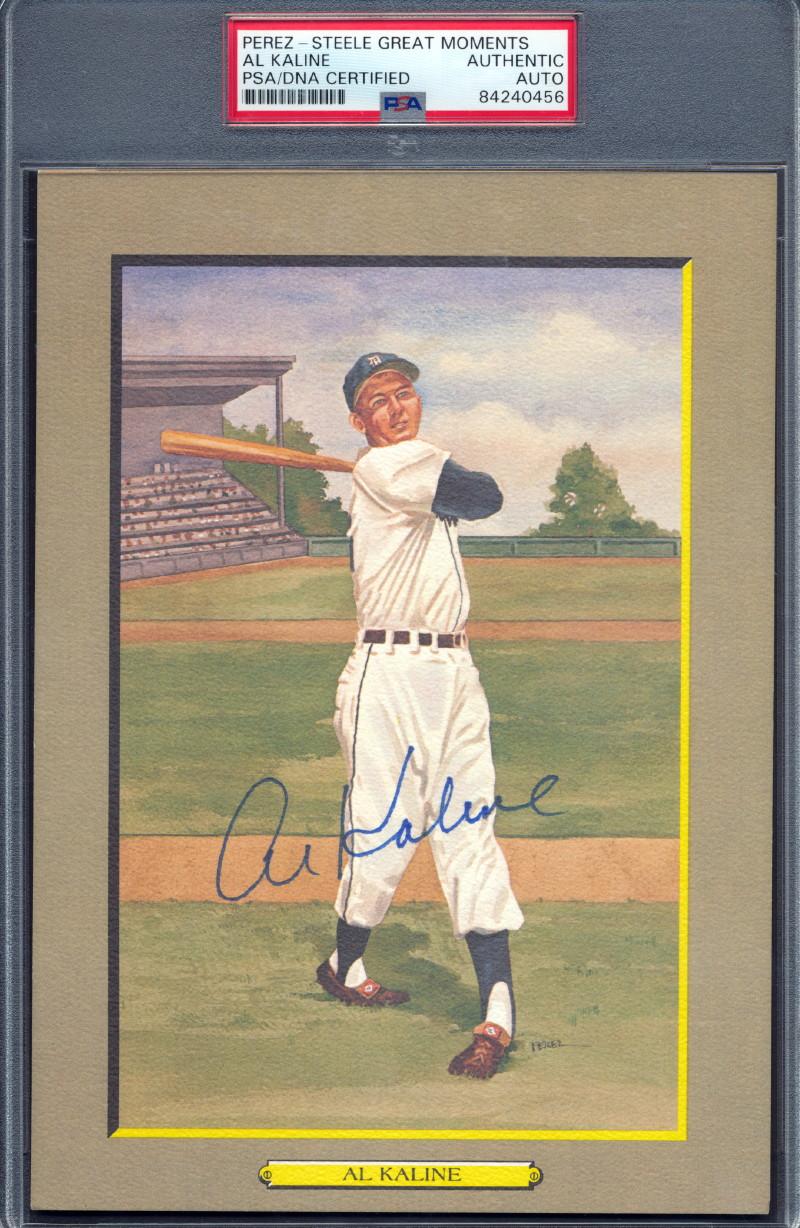 Al Kaline Signed 1985-97 Perez-Steele Great Moments #2 (PSA) at PristineAuction.com Al Kaline Signed 1985-97 Perez-Steele Great Moments #2 (PSA) at PristineAuction.com