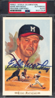 Eddie Mathews Signed 1989 Perez-Steele Celebration Postcards #30 (PSA) at PristineAuction.com