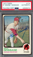 Goose Gossage Signed 1973 Topps #174 RC (PSA) at PristineAuction.com