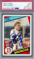 John Elway Signed 1984 Topps #63 RC (PSA 7 | Autograph Graded 10) at PristineAuction.com