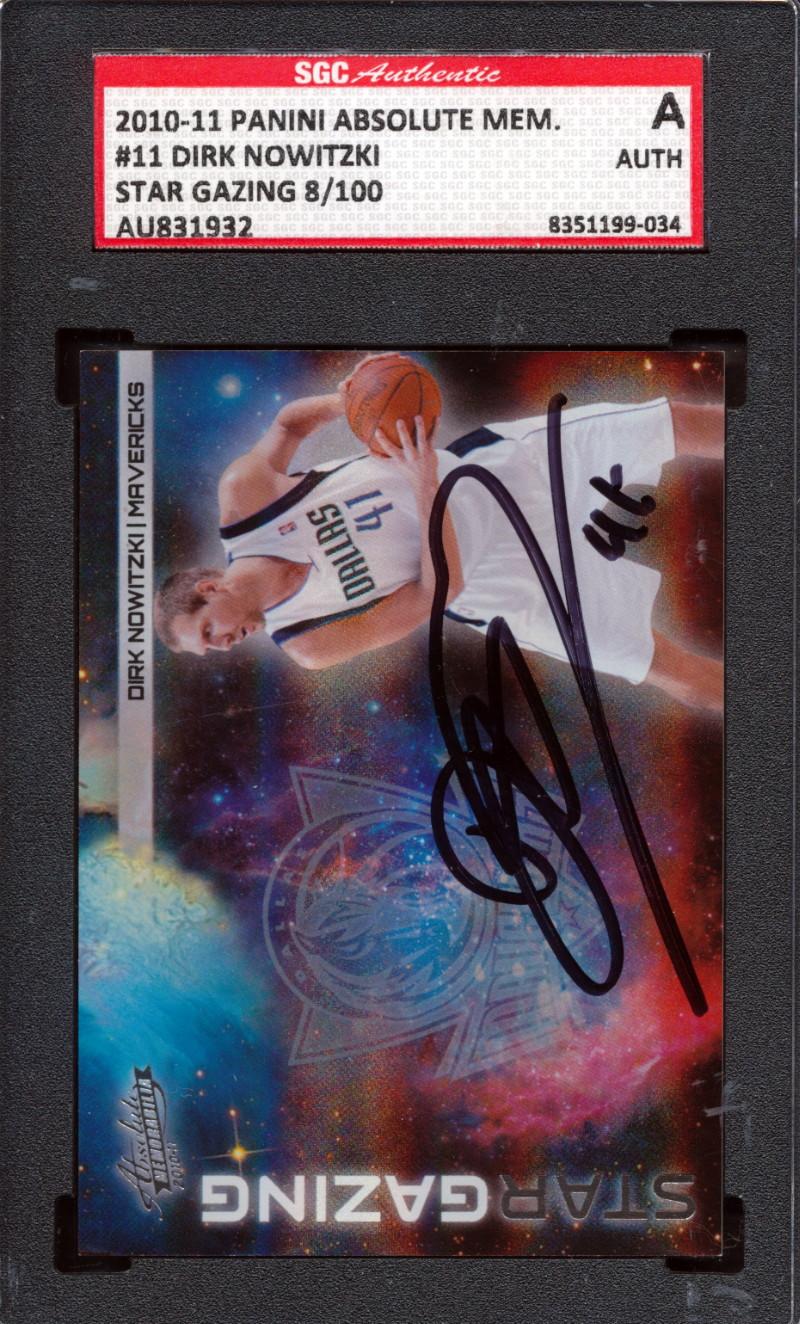 Dirk Nowitzki Signed 2010-11 Absolute Memorabilia Star Gazing Spectrum #11 #8/100 (SGC) at PristineAuction.com Dirk Nowitzki Signed 2010-11 Absolute Memorabilia Star Gazing Spectrum #11 #8/100 (SGC) at PristineAuction.com