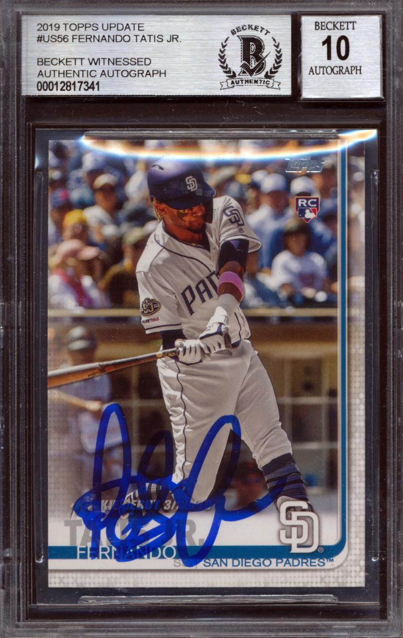 Fernando Tatis Jr. Signed 2019 Topps Update RD #US56 (BGS) at PristineAuction.com Fernando Tatis Jr. Signed 2019 Topps Update RD #US56 (BGS) at PristineAuction.com
