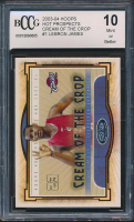 LeBron James 2003-04 Hoops Hot Prospects Cream of the Crop #1 RC (BCCG 10) at PristineAuction.com