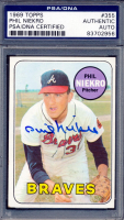 Phil Niekro Signed 1969 Topps #355 (PSA) at PristineAuction.com