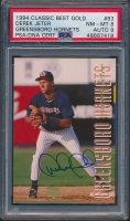 Derek Jeter Signed 1994 Classic / Best Gold #83 (PSA 8 | Autograph Graded 9) at PristineAuction.com