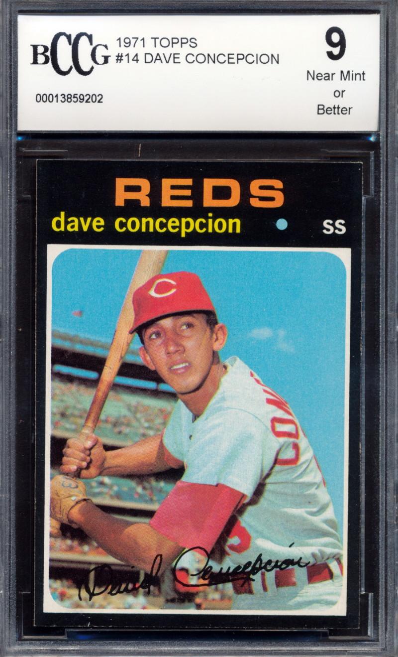Dave Concepcion 1971 Topps #14 RC (BCCG 9) at PristineAuction.com Dave Concepcion 1971 Topps #14 RC (BCCG 9) at PristineAuction.com