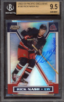 Rick Nash 2002-03 Pacific Exclusive AU #196 #360/1000 RC (BGS 9.5) at PristineAuction.com