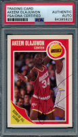 Hakeem Olajuwon Signed 1989-90 Fleer #61 (PSA) at PristineAuction.com