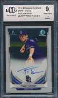 Trea Turner 2014 Bowman Chrome Draft Draft Pick Autographs #BCATT (BCCG 9) at PristineAuction.com