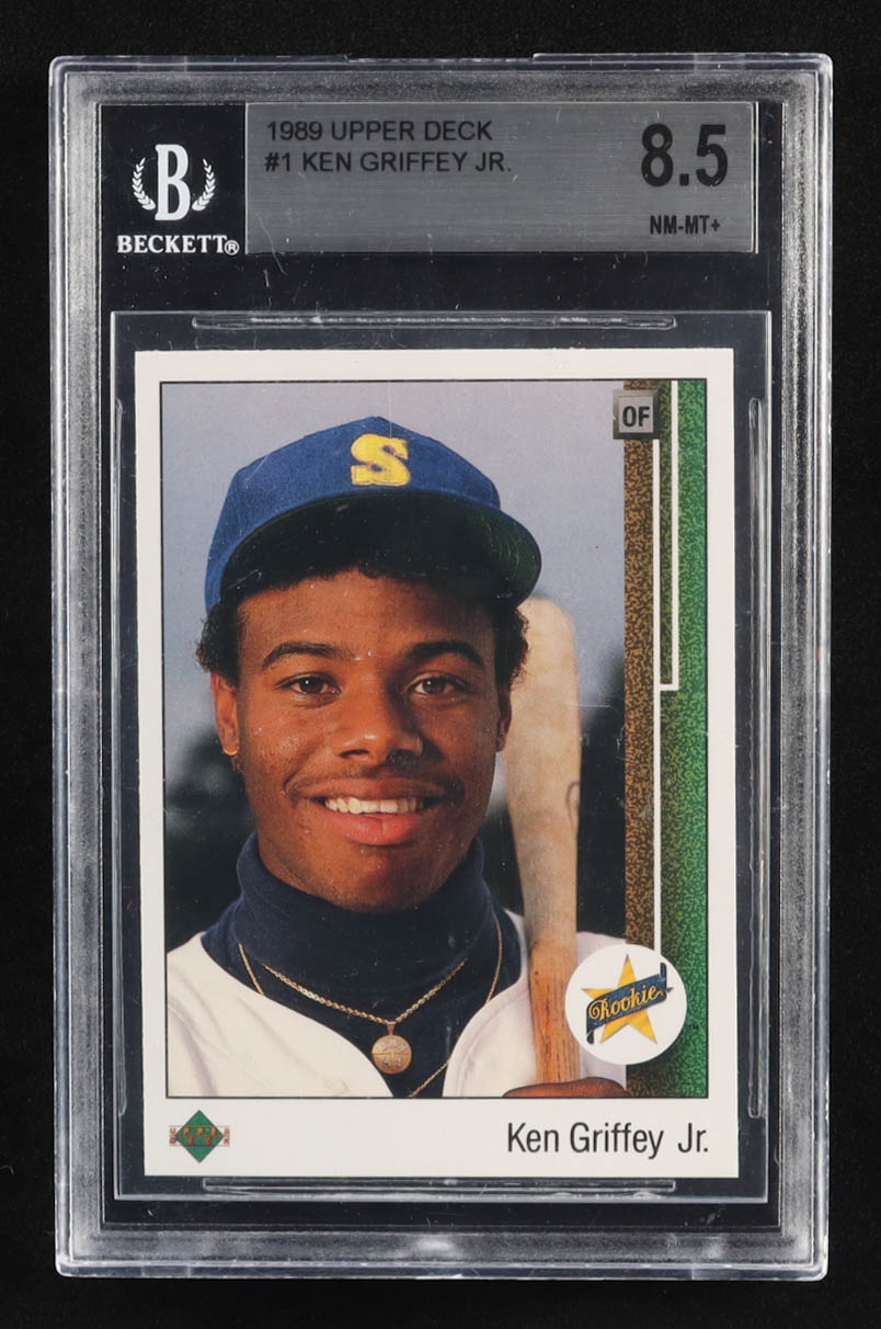 Ken Griffey Jr. 1989 Upper Deck #1 RC (BGS 8.5) at PristineAuction.com Ken Griffey Jr. 1989 Upper Deck #1 RC (BGS 8.5) at PristineAuction.com