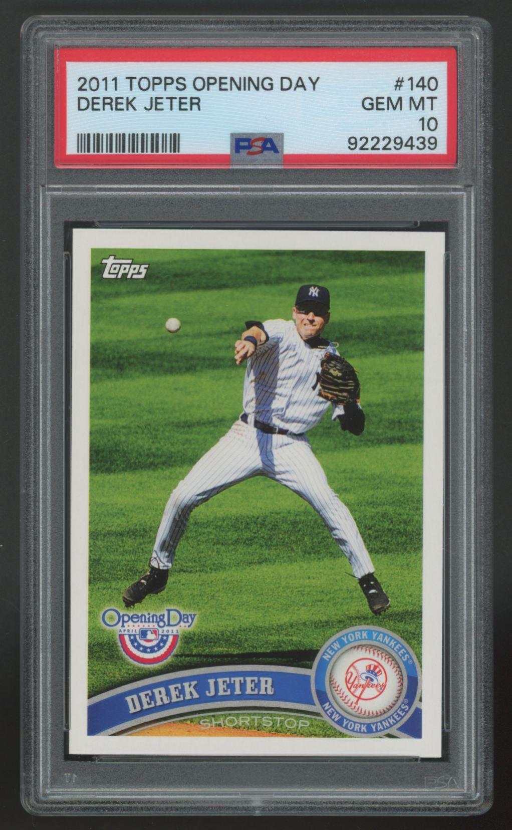 Derek Jeter 2011 Topps Opening Day #140 (PSA 10) at PristineAuction.com Derek Jeter 2011 Topps Opening Day #140 (PSA 10) at PristineAuction.com