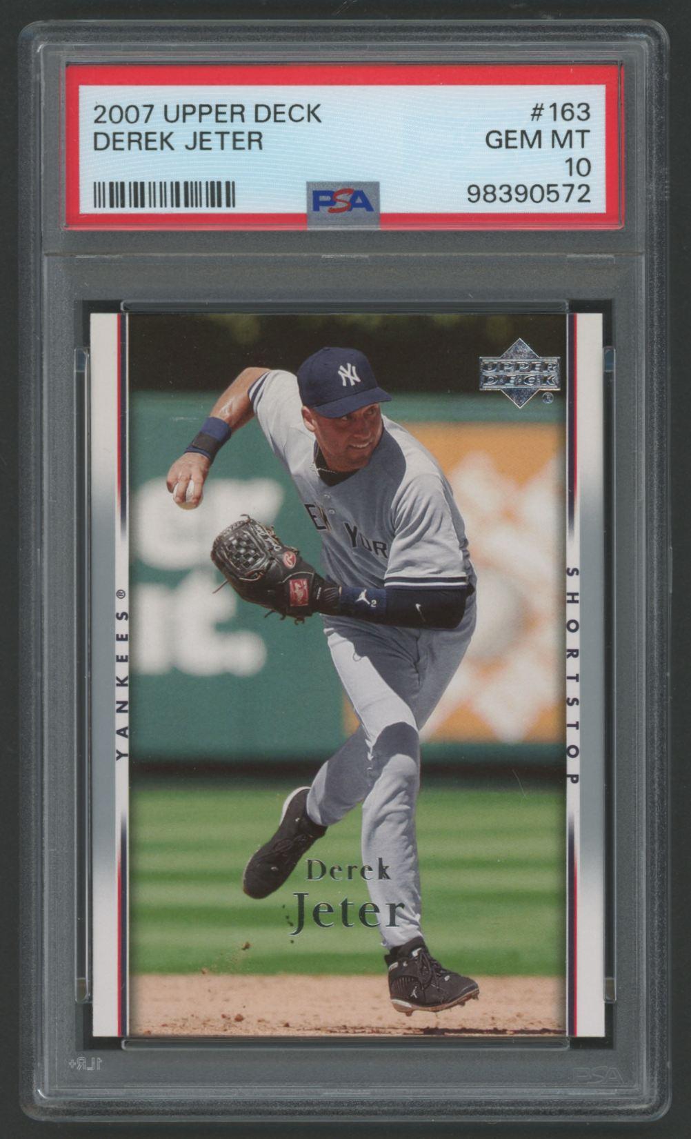Derek Jeter 2007 Upper Deck #163 (PSA 10) at PristineAuction.com Derek Jeter 2007 Upper Deck #163 (PSA 10) at PristineAuction.com