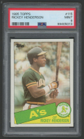 Rickey Henderson 1985 Topps #115 (PSA 9) at PristineAuction.com