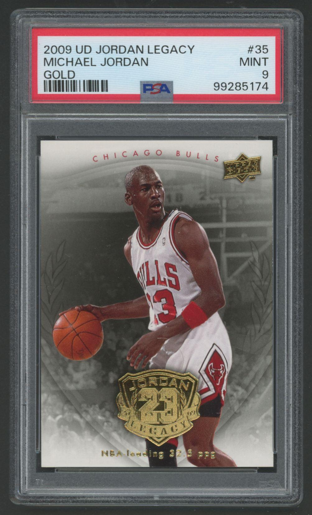 Michael Jordan 2009-10 Upper Deck Michael Jordan Legacy Collection Gold #35 (PSA 9) at PristineAuction.com Michael Jordan 2009-10 Upper Deck Michael Jordan Legacy Collection Gold #35 (PSA 9) at PristineAuction.com