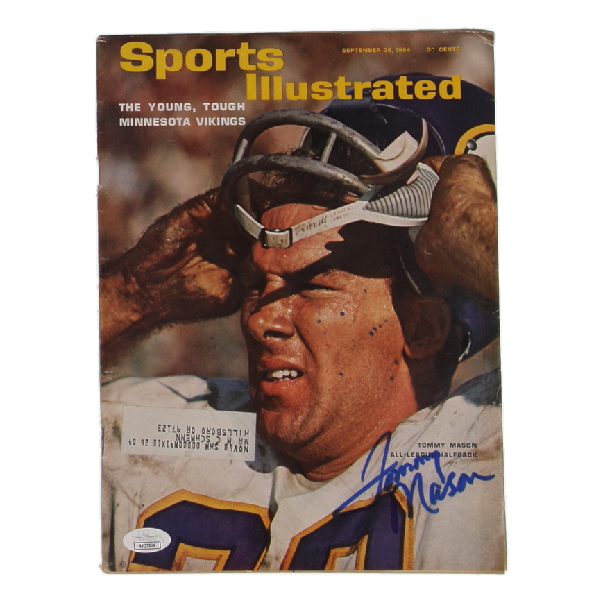 Tommy Mason Signed 1964 Sports Illustrated Magazine (JSA) at PristineAuction.com Tommy Mason Signed 1964 Sports Illustrated Magazine (JSA) at PristineAuction.com