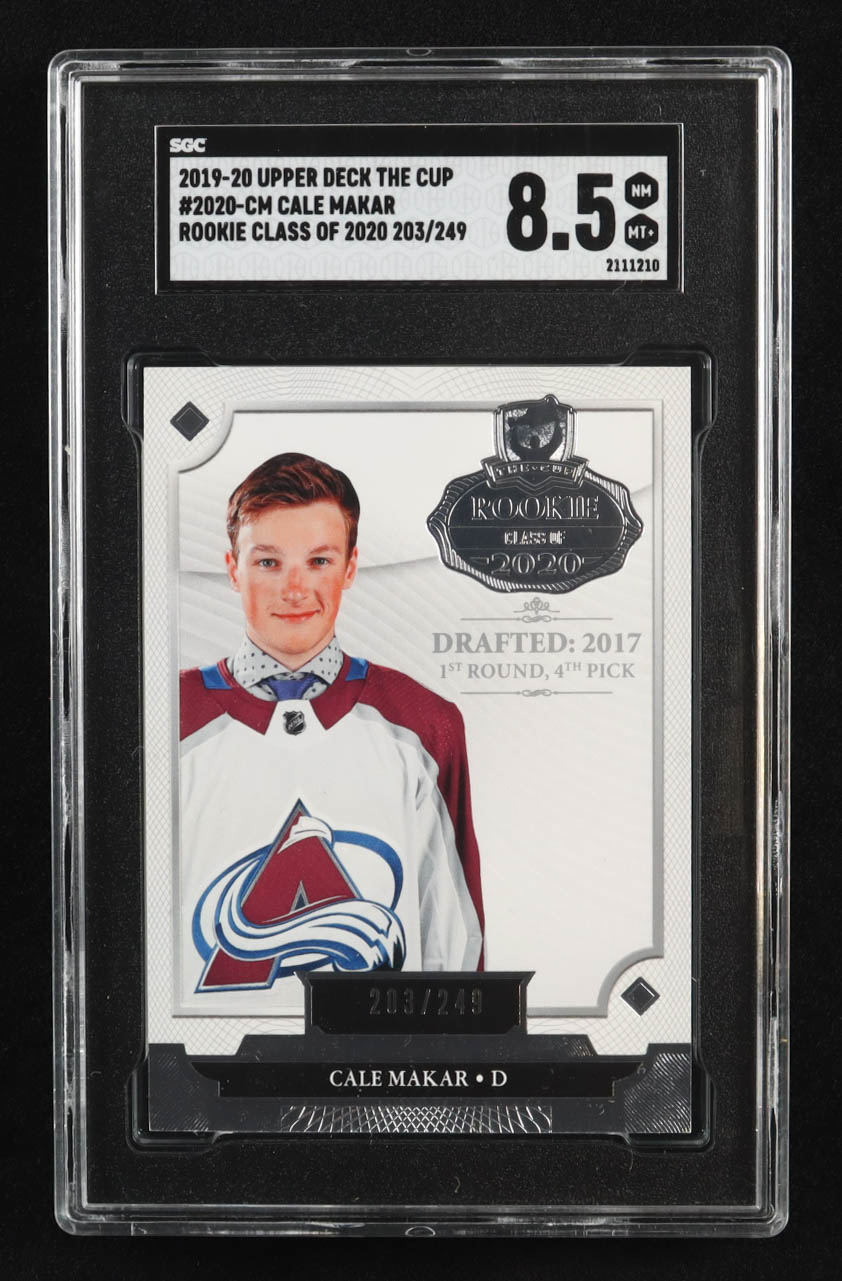 Cale Makar 2019-20 The Cup Rookie Class of 2020 #2020CM #203/249 RC (SGC 8.5) at PristineAuction.com Cale Makar 2019-20 The Cup Rookie Class of 2020 #2020CM #203/249 RC (SGC 8.5) at PristineAuction.com