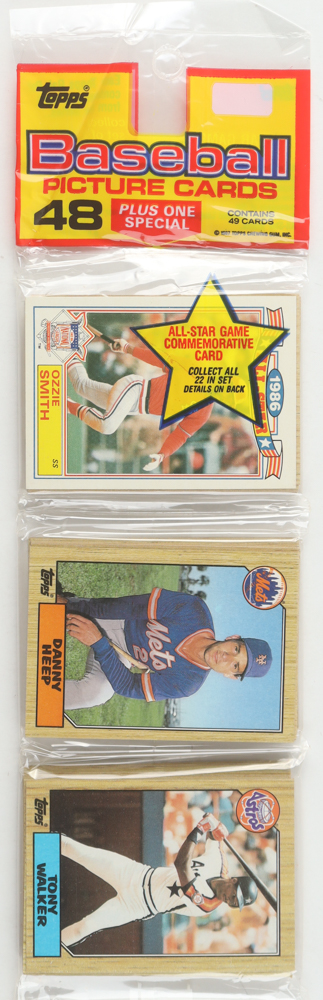 1987 Topps Baseball Picture Cards Rack Pack with (49) Cards at PristineAuction.com 1987 Topps Baseball Picture Cards Rack Pack with (49) Cards at PristineAuction.com