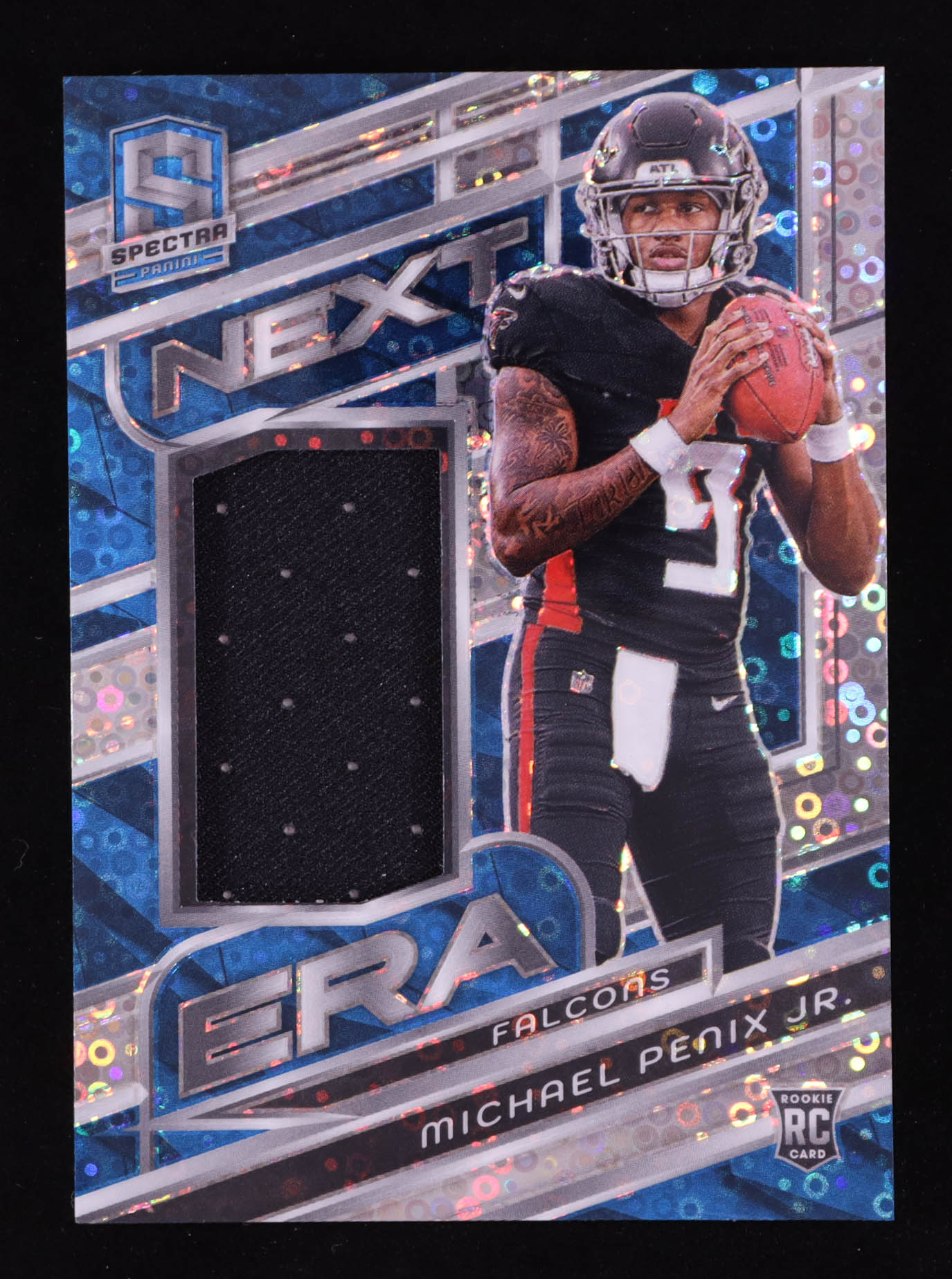 Michael Penix Jr. 2024 Panini Spectra Next Era Materials Neon Blue #1 #13/60 RC at PristineAuction.com Michael Penix Jr. 2024 Panini Spectra Next Era Materials Neon Blue #1 #13/60 RC at PristineAuction.com