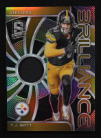 TJ Watt 2024 Panini Spectra Brilliance Materials #24 #73/99 at PristineAuction.com
