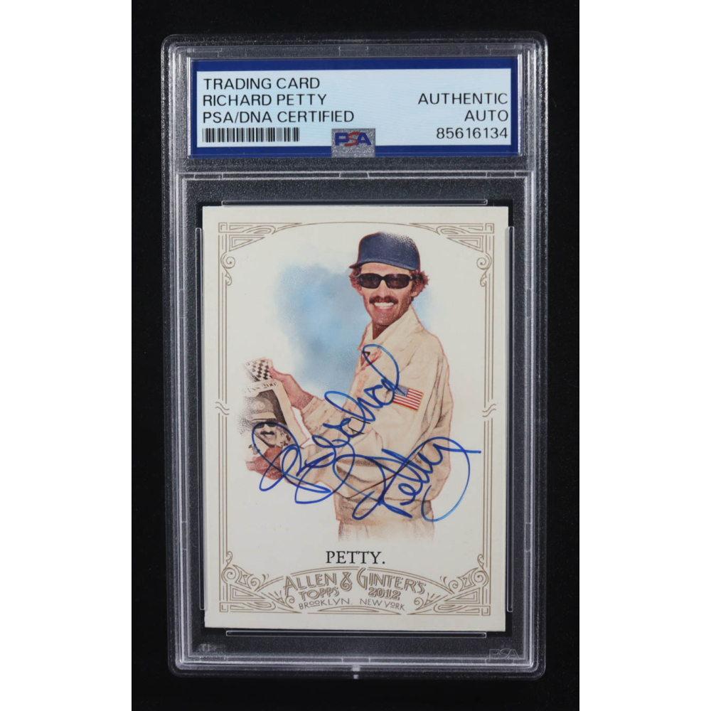 Richard Petty Signed 2012 Topps Allen & Ginter The World's Champions #61 (PSA) at PristineAuction.com