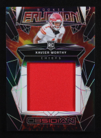 Xavier Worthy 2024 Panini Obsidian Rookie Eruption Materials #50 RC at PristineAuction.com
