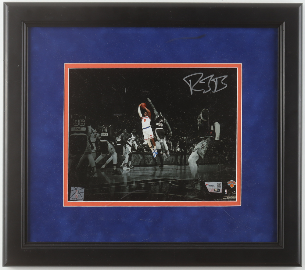 RJ Barrett Signed Knicks Custom Framed Photo (Fanatics) at PristineAuction.com RJ Barrett Signed Knicks Custom Framed Photo (Fanatics) at PristineAuction.com