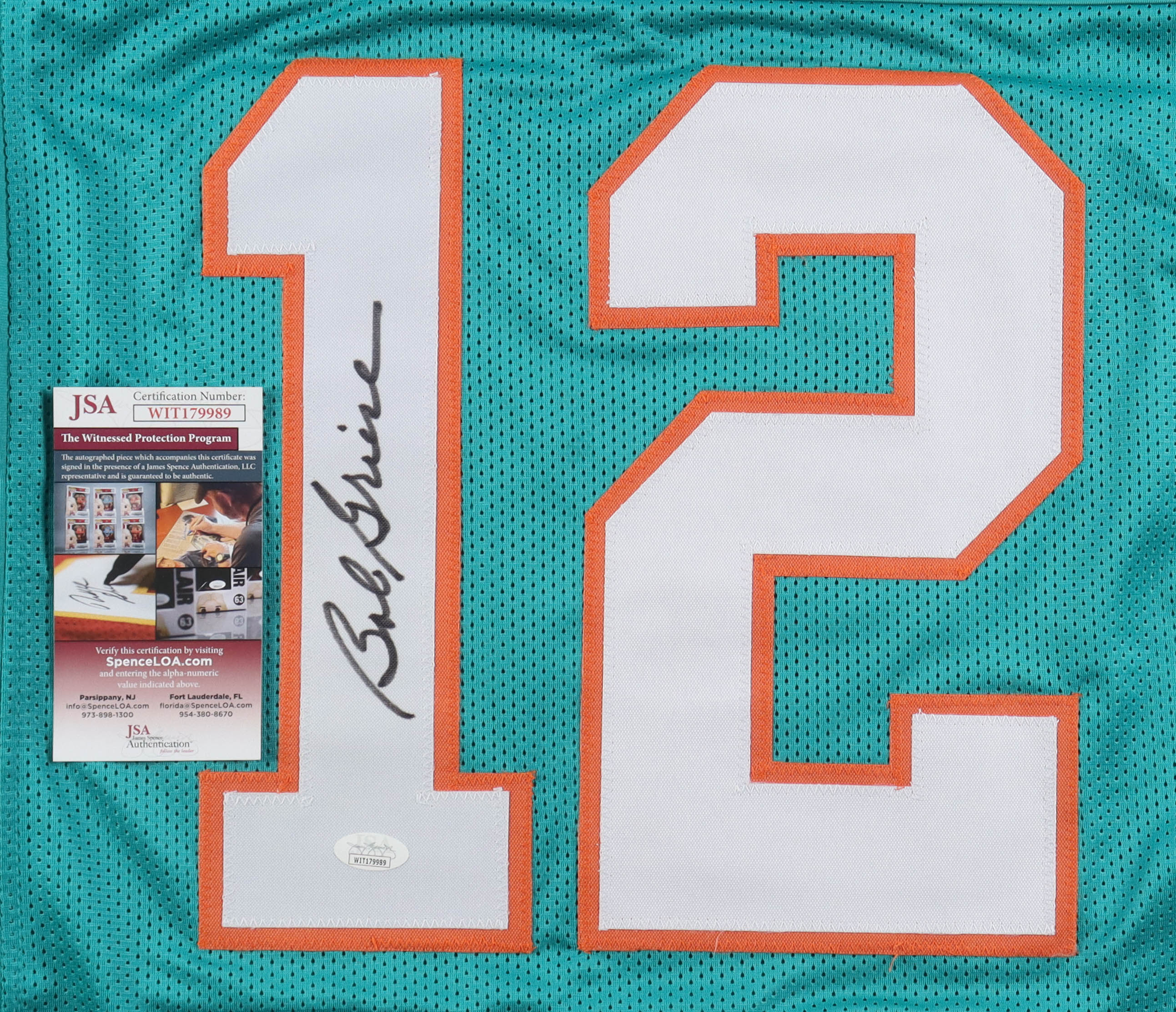 Bob Griese Signed Career Highlight Stat Jersey (JSA) at PristineAuction.com Bob Griese Signed Career Highlight Stat Jersey (JSA) at PristineAuction.com