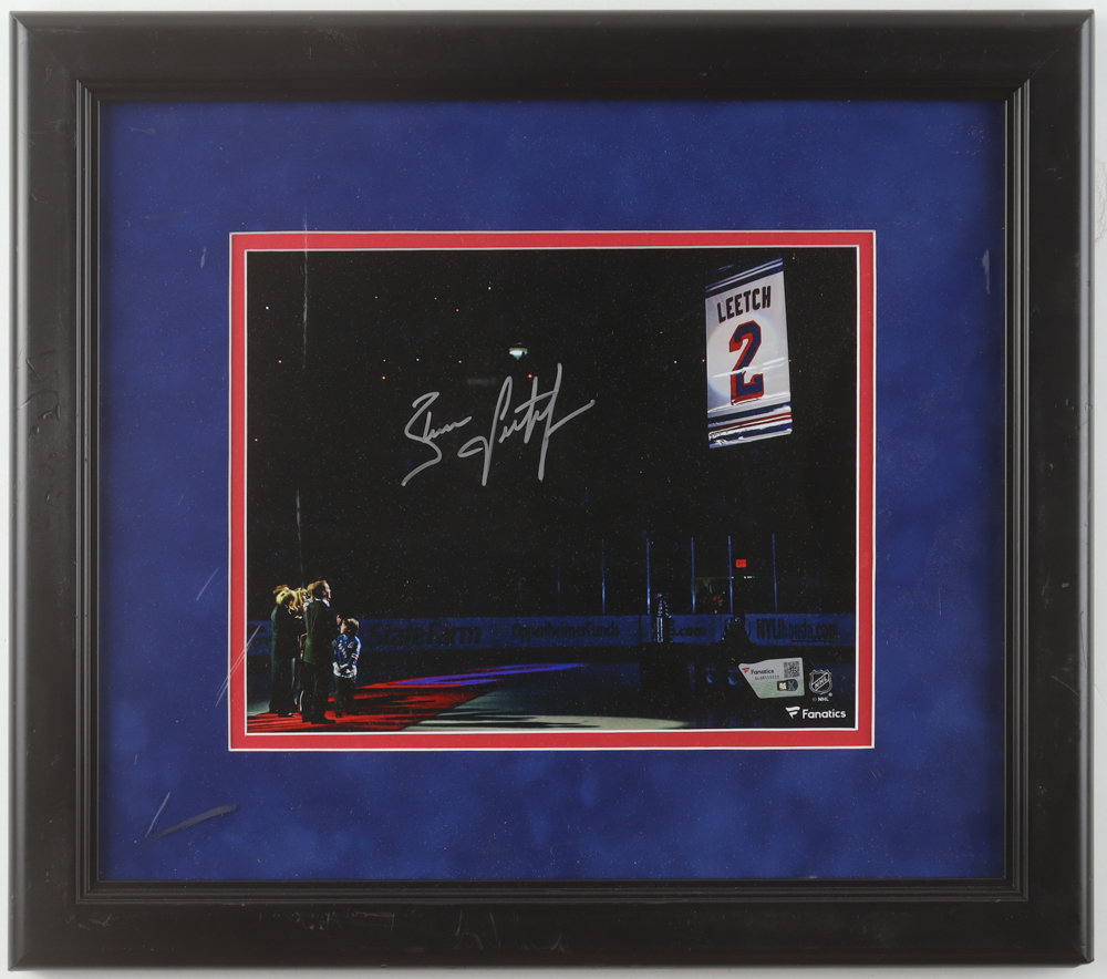 Brian Leetch Signed Rangers Custom Framed Photo (Fanatics) at PristineAuction.com Brian Leetch Signed Rangers Custom Framed Photo (Fanatics) at PristineAuction.com