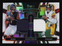 Justin Fields 2024 Select Multiverse Dual Jerseys Prizm White #14 #26/75 at PristineAuction.com