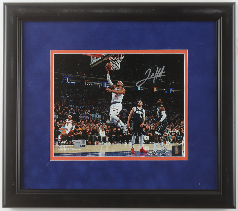 Josh Hart Signed Knicks Custom Framed Photo (Fanatics) at PristineAuction.com Josh Hart Signed Knicks Custom Framed Photo (Fanatics) at PristineAuction.com
