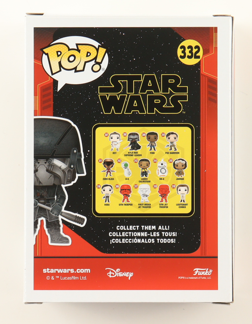 Ashley Beck Signed "Star Wars" #332 Knight of Ren (War Club) Funko Pop! Vinyl Figure (JSA) at PristineAuction.com Ashley Beck Signed "Star Wars" #332 Knight of Ren (War Club) Funko Pop! Vinyl Figure (JSA) at PristineAuction.com